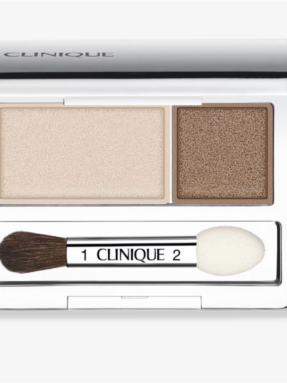 Clinique Clinique All About Shadow Duo- ivory / bronze satin